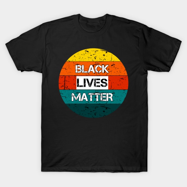 Black Lives Matter | BLM | Vintage/Retro style T-Shirt by PraiseArts 